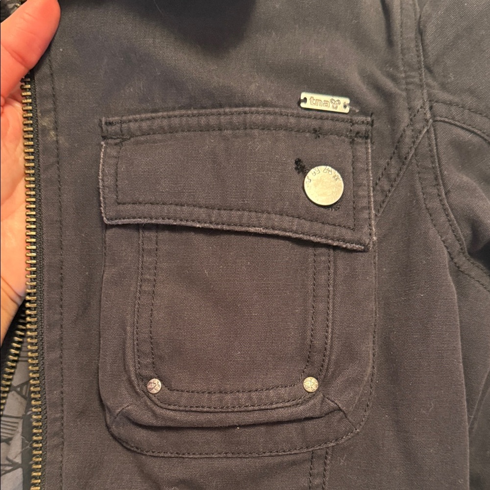 TNA Black Bomber Jacket - Picture 7 of 7